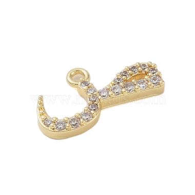 Rack Plating Brass Micro Pave Clear Cubic Zirconia Pendants(KK-A224-03Q-G)-2