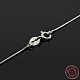Trendy Unisex Rhodium Plated 925 Sterling Silver Snake Chain Necklaces(X-STER-M034-B-08)-1