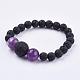 Natural Amethyst Stretch Bracelets(BJEW-JB03159-05)-1