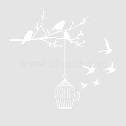 PVC Self Adhesive Wall Stickers, Washing Machine Warterproof Decals for Home Living Room Bedroom Wall Decoration, Bird, 300x500mm(DIY-WH0377-221)