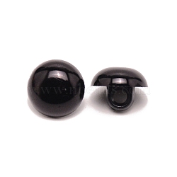 Craft Plastic Doll Eyes, Stuffed Toy Eyes, Mushroom, Black, 12x9.5mm, Hole: 3mm(DIY-WH0304-029C)