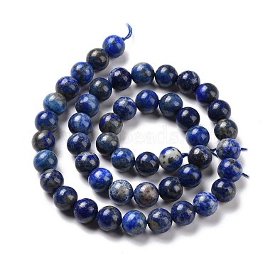 Chapelets de perles en lapis-lazuli naturel(G-J396-8mm)-2