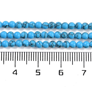 Synthetic Turquoise Beads Strands(G-U004-02J)-5