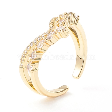Clear Brass+Cubic Zirconia Finger Rings