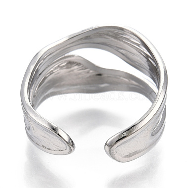 304 Stainless Steel Cuff Ring(RJEW-N038-112P)-4