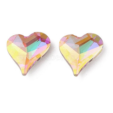 Heart Glass Rhinestone Cabochons