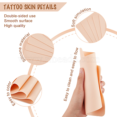 Microblading Silicone Eyebrow Tattoo Practice Skin(MRMJ-WH0075-33)-3