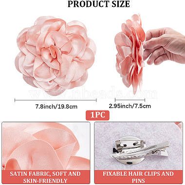 Flower Polyester Brooches(JEWB-WH20008-04B)-2