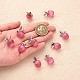 10 pièces pomme gemme pendentif à breloque cristal quartz guérison pendentifs en pierre naturelle boucle en argent rose pour bijoux collier boucle d'oreille fabrication d'artisanat(JX525A)-2