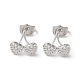 Boucles d'oreilles en laiton de goujon de rhinestone(EJEW-Z021-26P)-1