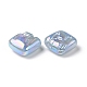 Rainbow Iridescent Plating Acrylic Beads(OACR-A010-06E)-2