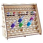 Wood Paint Organizer Stands, Pigment Wall Mounted Storage Rack, PapayaWhip, 165x400x340mm(ODIS-WH0038-174A)