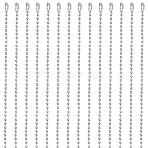 30Pcs Iron Ball Chain Necklace Making, Platinum, 23.43 inch(59.5cm), 2.5mm(MAK-SP0001-08P)