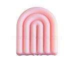 Arch Silicone Beads, Pearl Pink, 19x16.5x5.5mm, Hole: 2mm(SI-JX0013A-12)