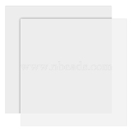 Silicone Mats, Heat Resistant Placemat, Square, Clear, 300x300x1mm(AJEW-WH0314-250)