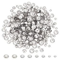 304 Stainless Steel Bead Caps, Apetalous, Stainless Steel Color, 3~6mm, Hole: 0.5~0.8mm, 400pcs/box(STAS-UN0011-49P)