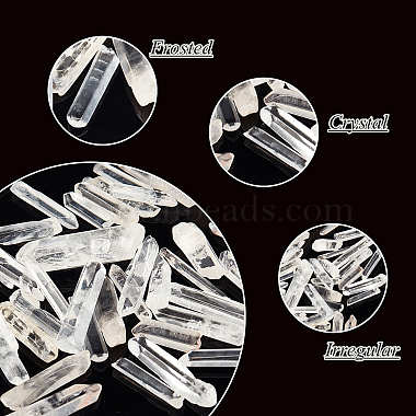 Natural Quartz Crystal Pointed Beads(G-OC0001-58)-5
