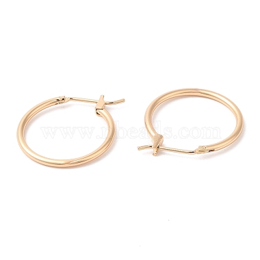Brass Huggie Hoop Earrings(EJEW-Q765-02G)-2