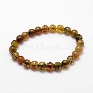 Natural & Synthetic Gemstone Beaded Stretch Bracelets(BJEW-K127-01-M)-2