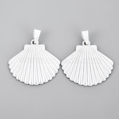925 Sterling Silver Plated Shell Alloy Big Pendants