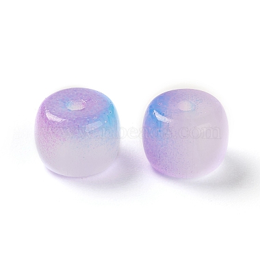Opaque Spray Painted Glass Beads(GLAA-D006-13)-3