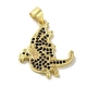 Brass Micro Pave Cubic Zirconia Pendants(KK-Z042-18G-02)-1