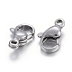 304 Stainless Steel Lobster Claw Clasps(STAS-F182-01P-E)-1