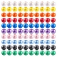 100pcs 10 couleurs de perles en bois naturel peintes(WOOD-YW0001-08)-1