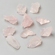 Rough Raw Natural Rose Quartz Beads, for Tumbling, Decoration, Polishing, Wire Wrapping, Wicca & Reiki Crystal Healing, Nuggets, 28~33x16~22x11~16mm(G-P445-C01)