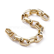 Handmade CCB Plastic Cable Chains, Golden, Links: 19x12x4.5mm, 39.37 inch(1m)/strand(AJEW-JB00652)
