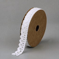 Cotton Ribbons, White, 5/8 inch(15mm), about 2yards/roll(1.829m/roll)(X-SRIB-Q018-14B)