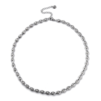 Non-Tarnish 304 Stainless Steel Link Chain Necklaces, Stainless Steel Color, 16.34 inch(41.5cm)