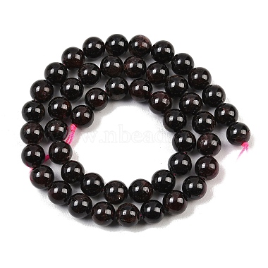Round Natural Garnet Beads Strands(X-G-D751-8mm)-3
