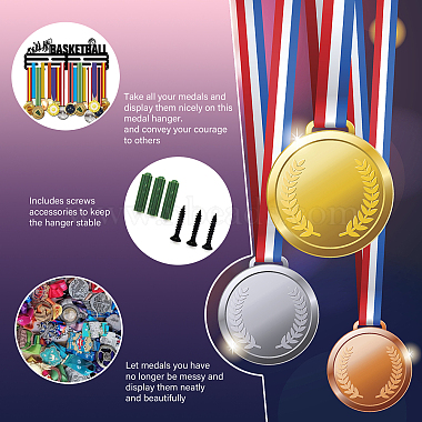 Модная железная вешалка для медалей(ODIS-WH0021-066)-4