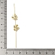 Butterfly Brass Crystal Rhinestone Ear Wrap Crawler Hook Earrings for Women(EJEW-C097-03G-01)-3