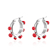 boucles d'oreilles en acier inoxydable avec perles pour femmes(PQ6700-2)-1