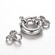 Rhodium Plated 925 Sterling Silver Spring Clasp Sets(STER-N014-31)-2