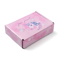 Paper Gift Boxes, Rectangle with Horse Pattern, Pearl Pink, Finished Product: 15x10x4cm(CON-TAC0004-11)