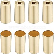 Iron Anti-slip Chair Leg Floor Protectors, Table Foot Covers, Column, Golden, 50x28mm, Hole: 10.3mm, Inner Diameter: 26.5mm(IFIN-WH0011-31)