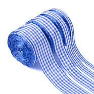 Pandahall 4 Rolls 4 Style Polyester Ribbon, Tartan Ribbon, Mixed Color, 1/4 inch(6mm)~1 inch(25mm)(OCOR-TA0001-45)