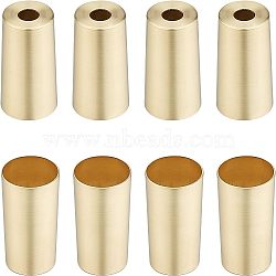 Iron Anti-slip Chair Leg Floor Protectors, Table Foot Covers, Column, Golden, 50x28mm, Hole: 10.3mm, Inner Diameter: 26.5mm(IFIN-WH0011-31)