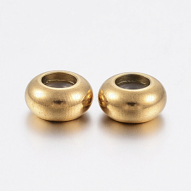 Golden Abacus Stainless Steel Stopper Beads