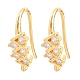 Brass Rhinestone Earring Hooks(KK-C261-01E-G)-1