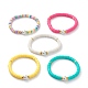 Handmade Polymer Clay Heishi Beads Stretch Bracelets(X-BJEW-JB05759)-1