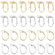 40Pcs 4 Style Brass Leverback Earring Findings(KK-DC0002-15)-1
