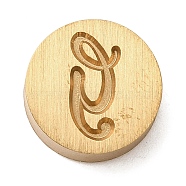 Golden Tone Brass Letter Stamps, with Black Wooden Handles, for DIY Wax Seal Stamps, Letter G, 79.5x12x12mm(KK-R005-01G)