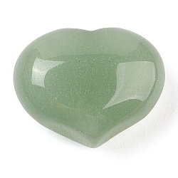 Natural Green Aventurine Love Heart Stone, Pocket Palm Stone for Reiki Balancing, 20x25~26x12~13mm(G-I367-02C)