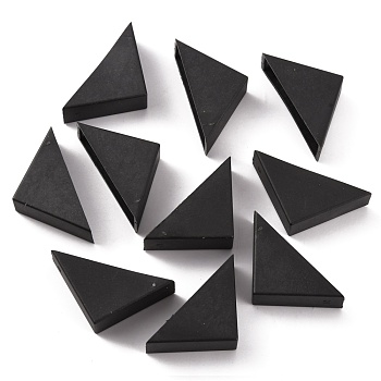 Plastic Triangle Corner Protector, Guards Cover Cushion, for Ceramic, Glass, Metal Sheet Transportation Protection, Black, 24.5x50x13.5mm, Inner Size: 45x11.6mm