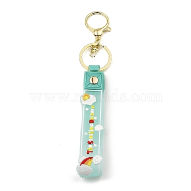 Turquoise Cloud Alloy Keychain