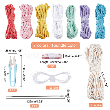 поделки радуга вязание крючком гобелен комплект(DIY-WH0301-26)-2
